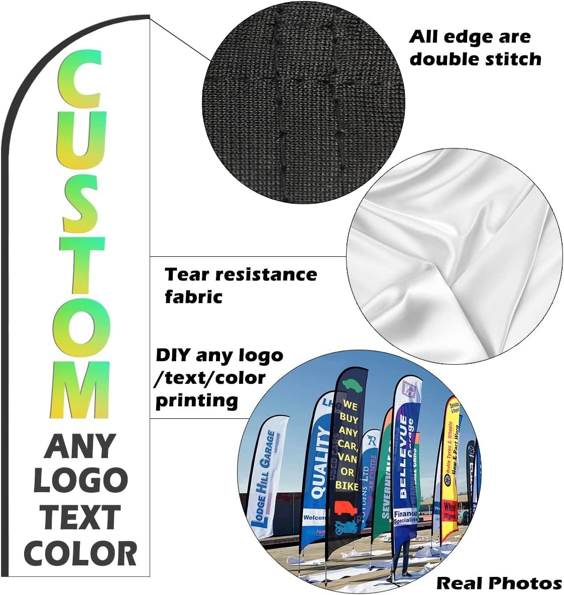 2 Pack DIY Feather Flag Kit – Business Advertising Bundle