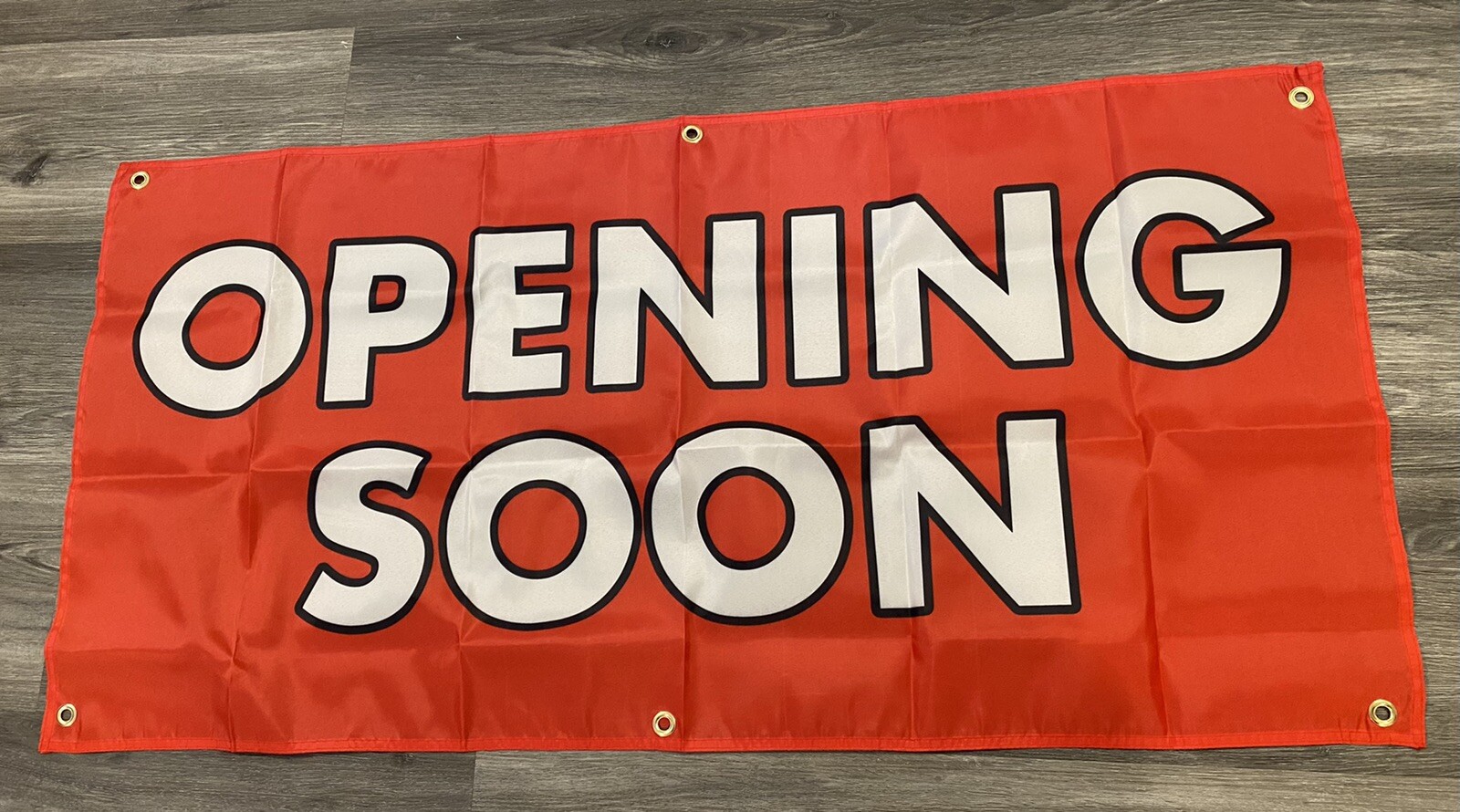 2×4 ft OPENING SOON Banner Sign -Super Polyester Fabric-NewA6