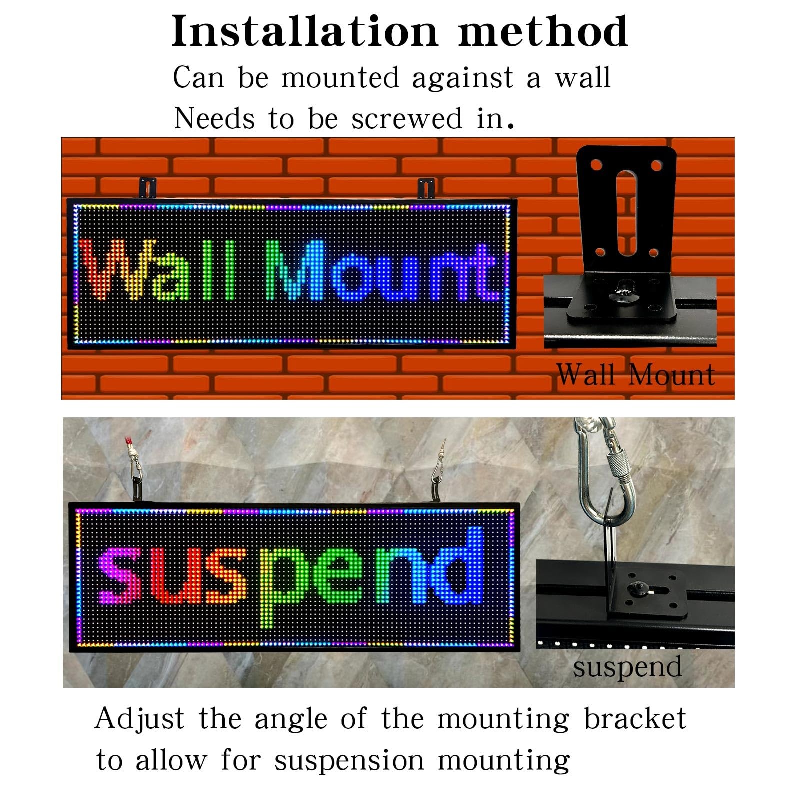 JINBLIZZARD 39″×14″ Programmable Led Sign – Scrolling for Business Ads