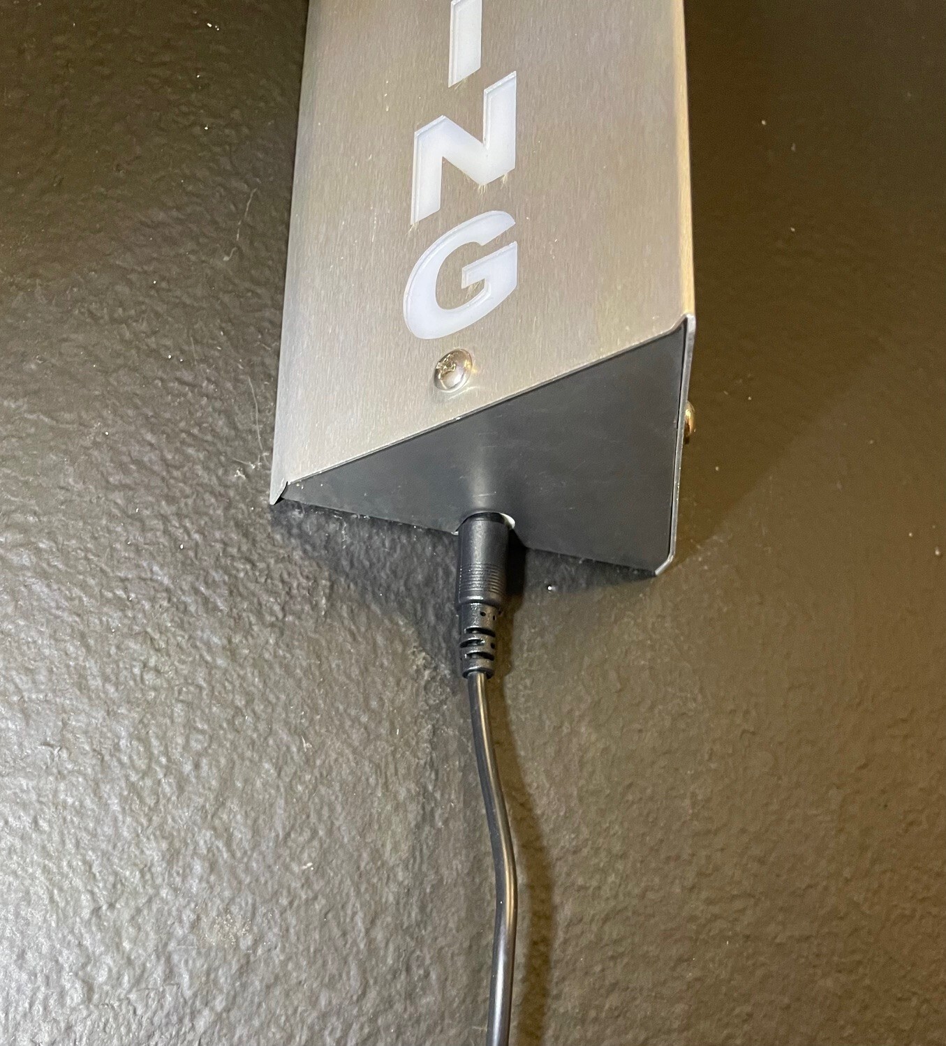 Lighted Sign “RECORDING” Aluminum 120V w/ 10ft cord. Remote & Bluetooth. 18 inch