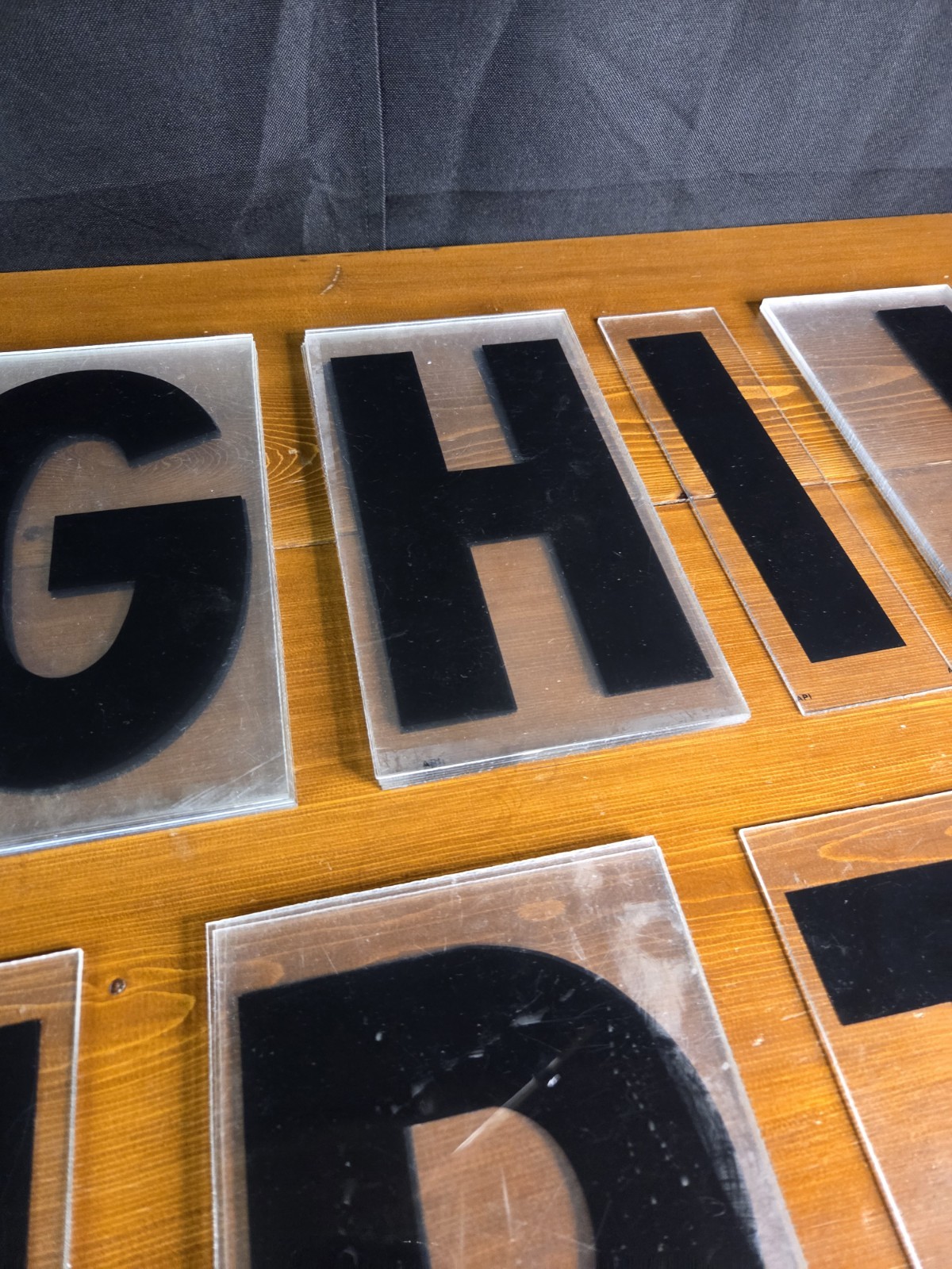 38 Vintage Plastic 9″ Marquee Mixed Letters For Outdoor Sign Black Used