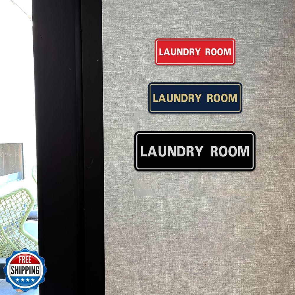 All Quality Standard Laundry Room Wall or Door Sign – Durable Signage | Ideal