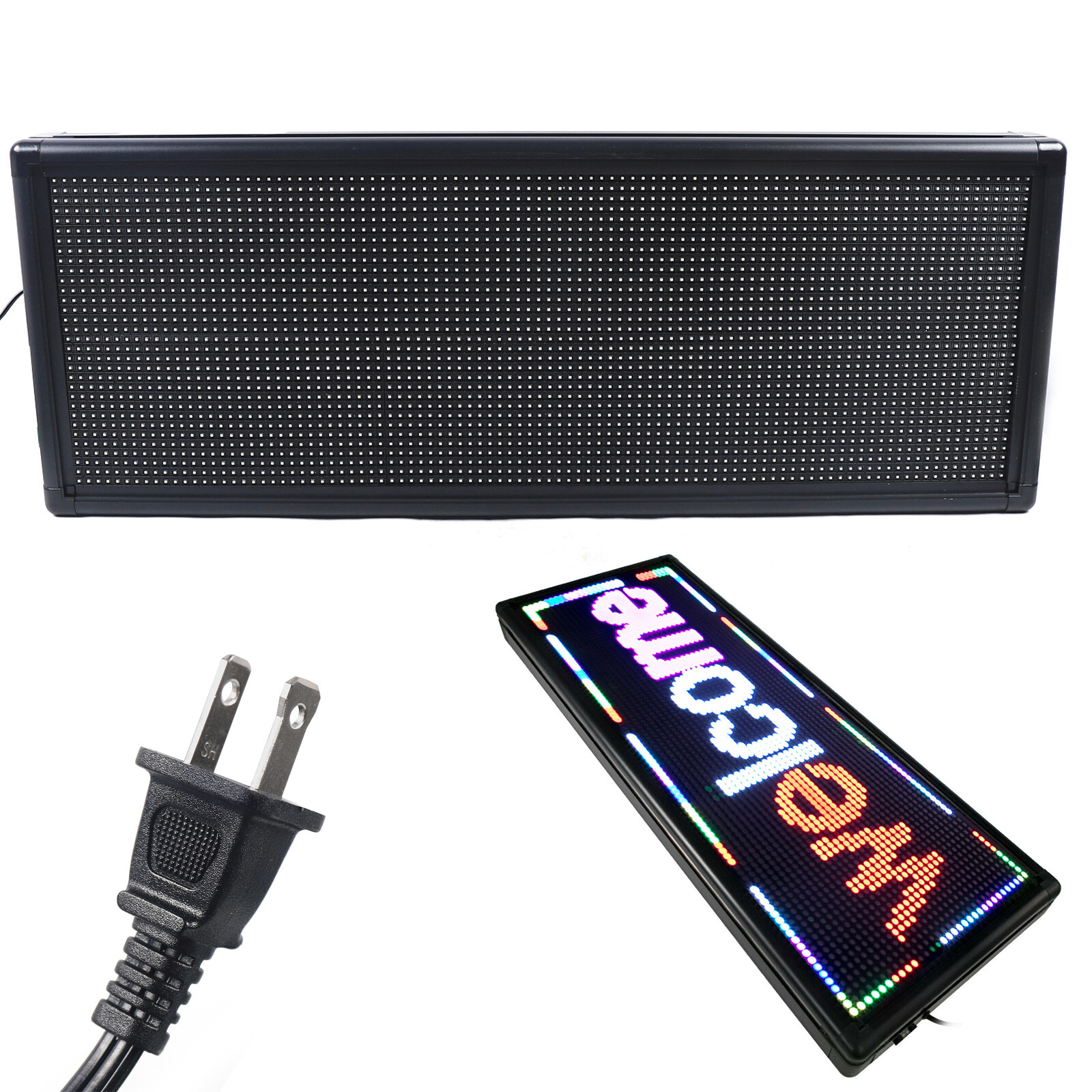 LED Sign 40X15″ 3Color Programmable Scrolling Message Display Board Advertising