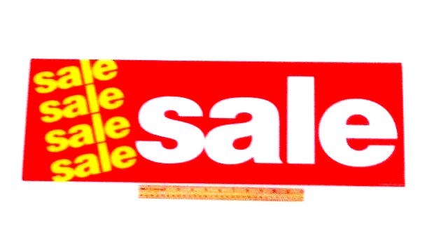 CUSTOMER FAVORITE!!! RETAIL STORE 28″ LONG WINDOW POSTER SALE ADVERTISING BANNER