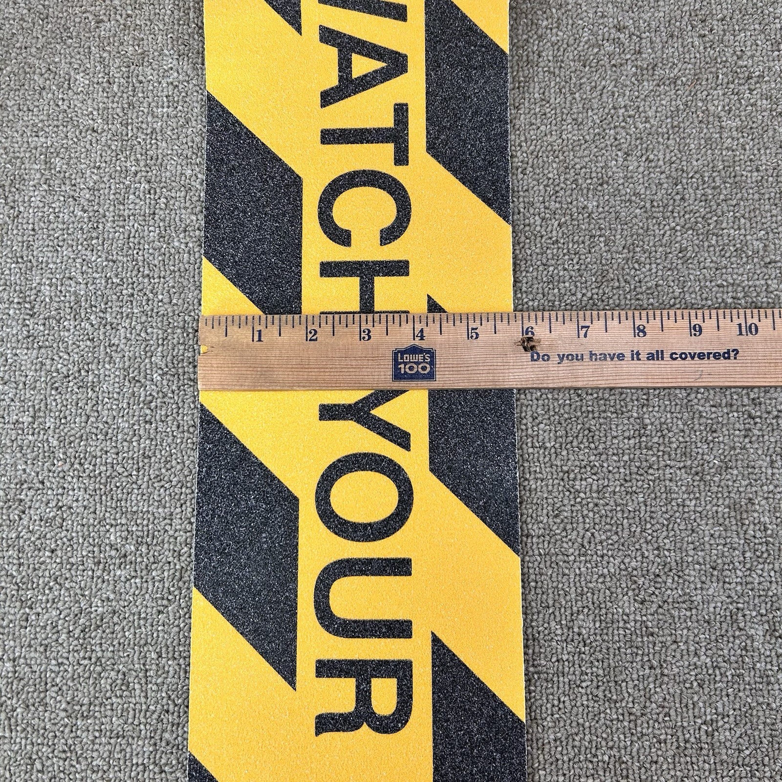 8 Pk 6″ x 24″ Watch Your Step Floor Tape Anti Slip Warning Sign Adhesive Sticker