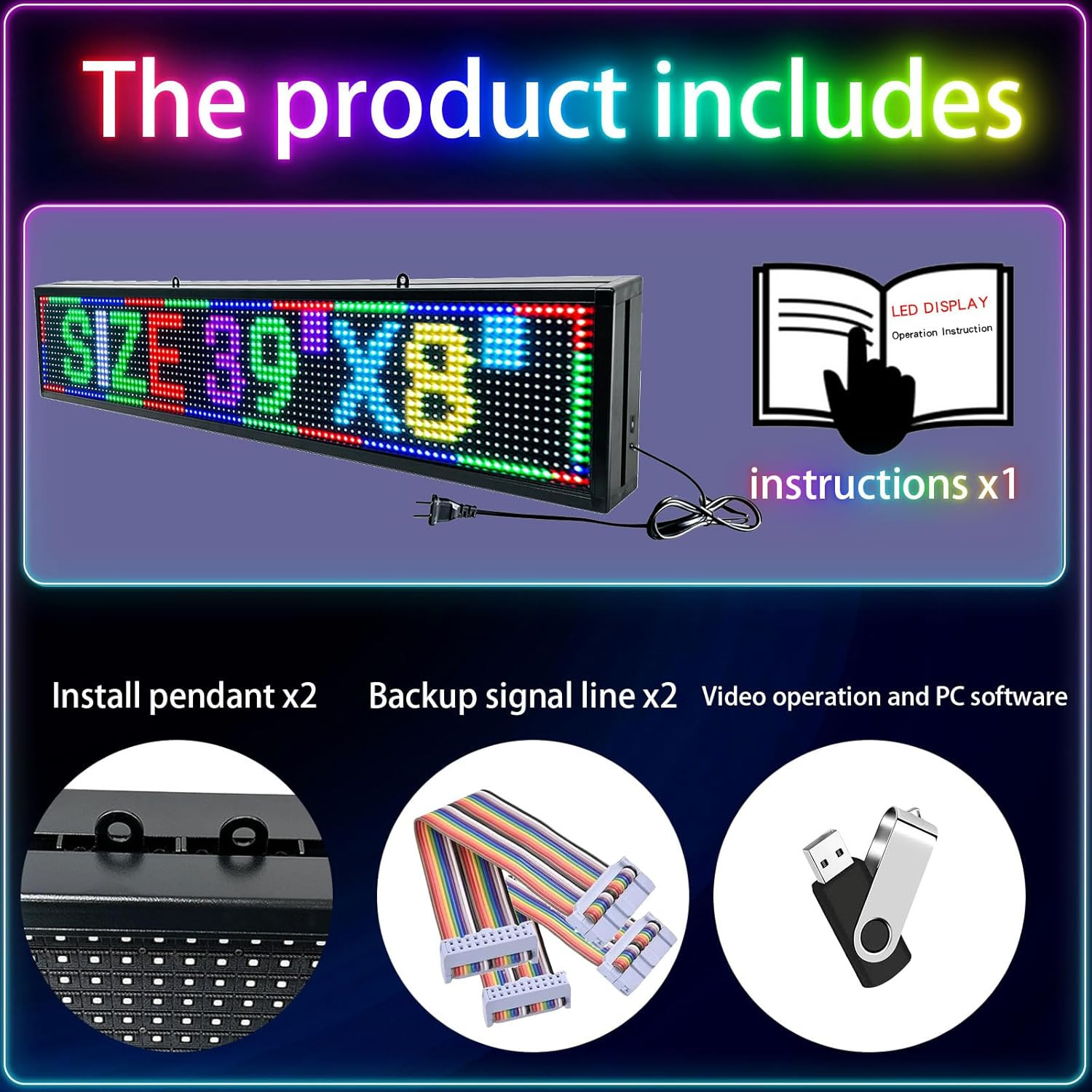 Waterproof Programmable Led Sign Custom Scrolling Outdoor Digital Signs for Busi