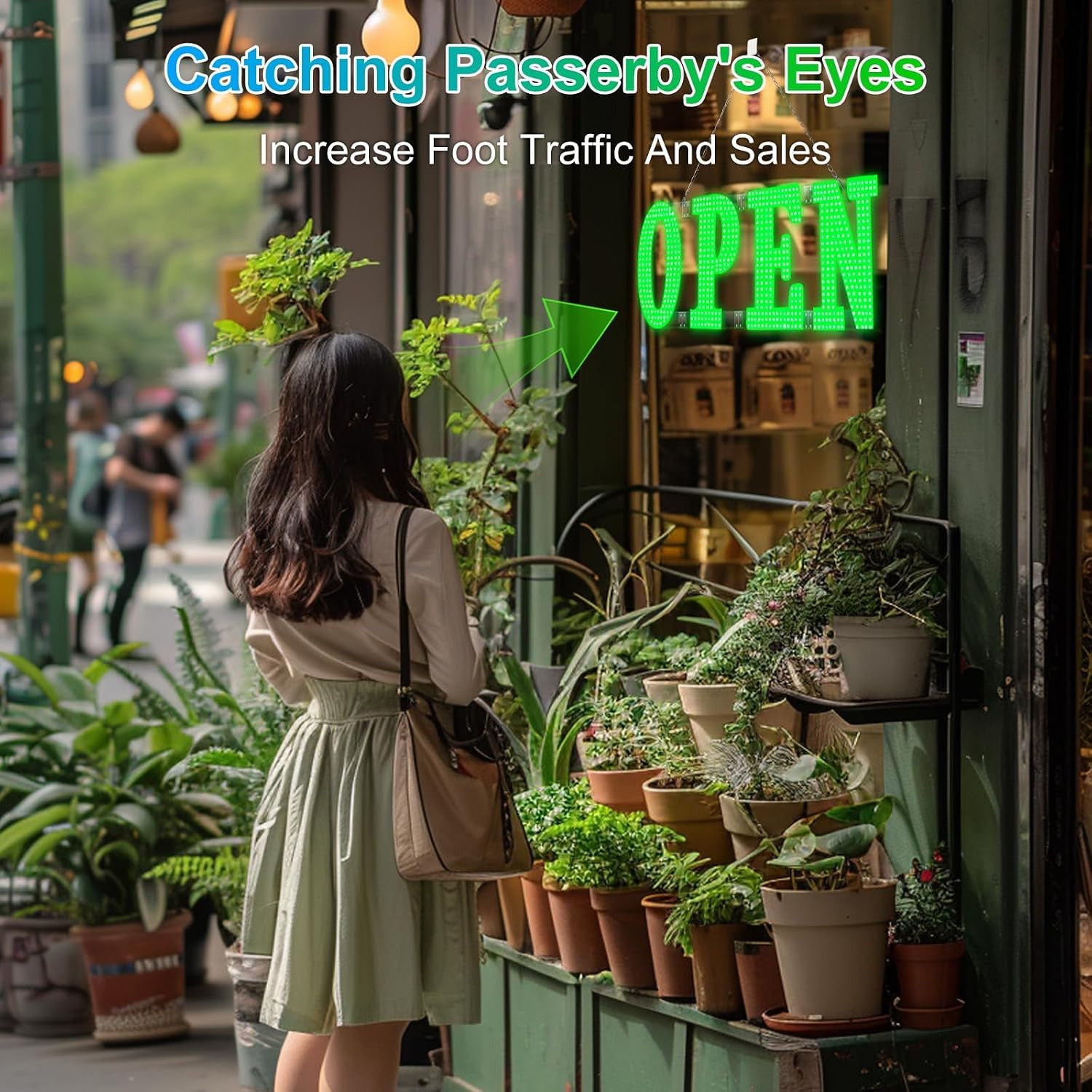 30″X10″ Large LED Open Signs for Business Super Bright Unique Design Open Sign w
