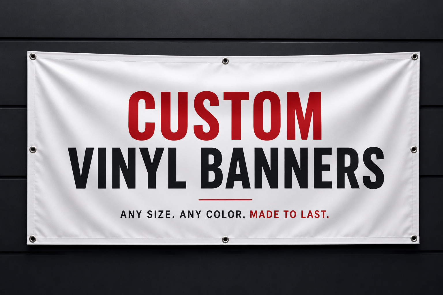 Custom Vinyl Banner Waterproof UV Resistant 13oz Heavy Duty Fast Shipping