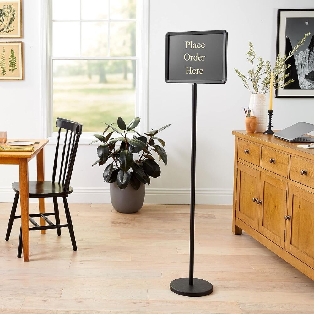 Please Wait To Be Seated Sign Restaurant Commercial Equipment Stand Double Sided