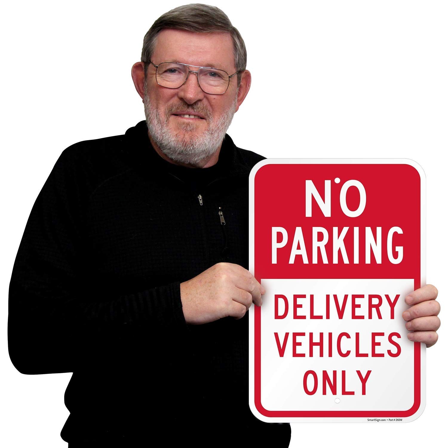 12×18 Inch No Parking Delivery Vehicles Only Sign Rustproof Aluminum Metal