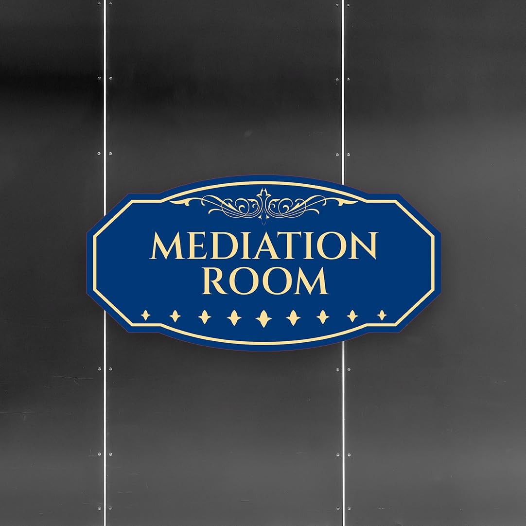 Victorian Plus Mediation Room Wall or Door Sign | Legal and Courtroom Decoration