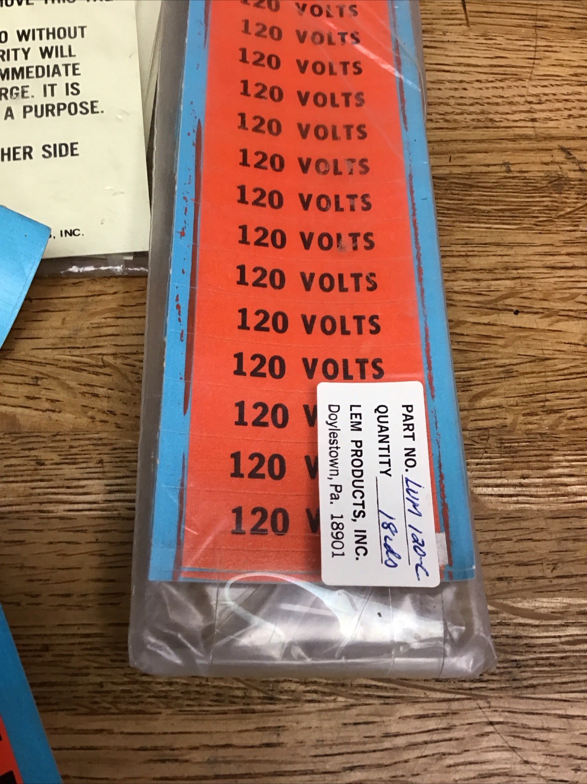 Lot Of Conduit Line Marker Orange Black110 115 120 208 220 240 480 Volt Stickers