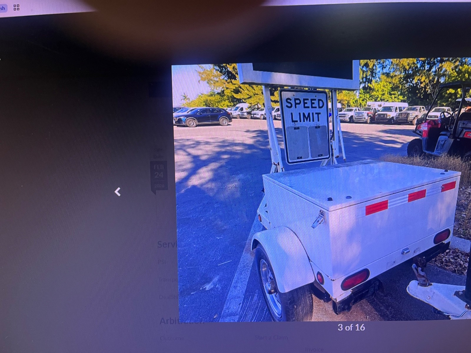 Full Color Programmable LED Sign Board on Trailer – 4′ High x 8′ Wide – USA Made
