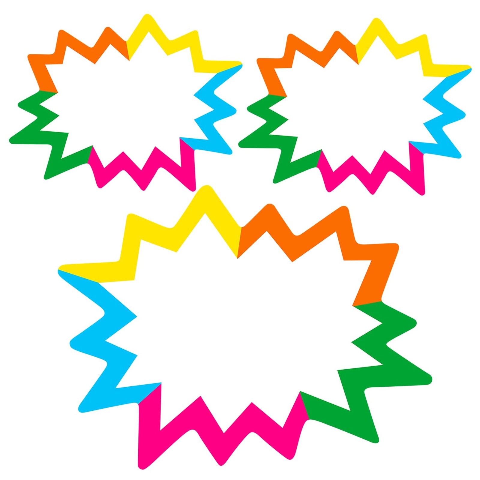 200 Pcs Blank Star Burst Retail Sale Signs Price Label Tags for Garage Sales