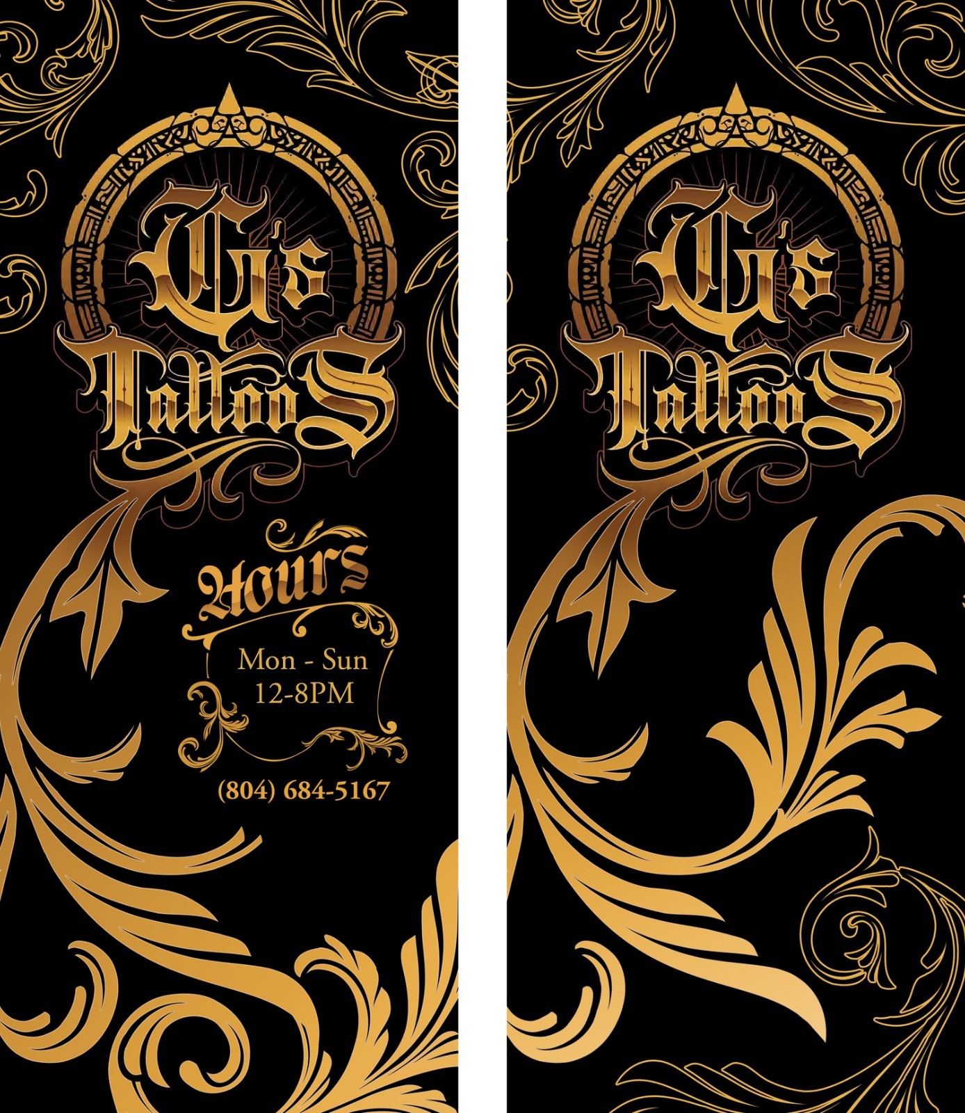 QUOTE: Custom Window Decals for Tattoo Shops / Perforated One Way Vision