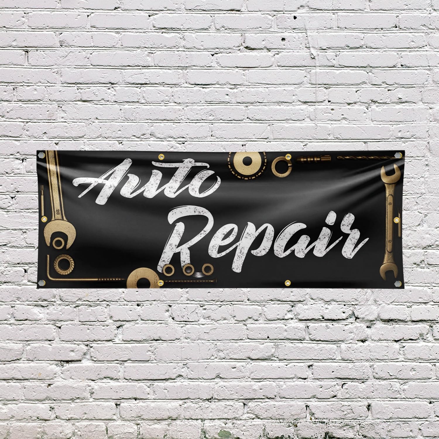 Signmission Auto Repair Banner Sign 36 X 96 13 Oz Vinyl Metal Single-Sided
