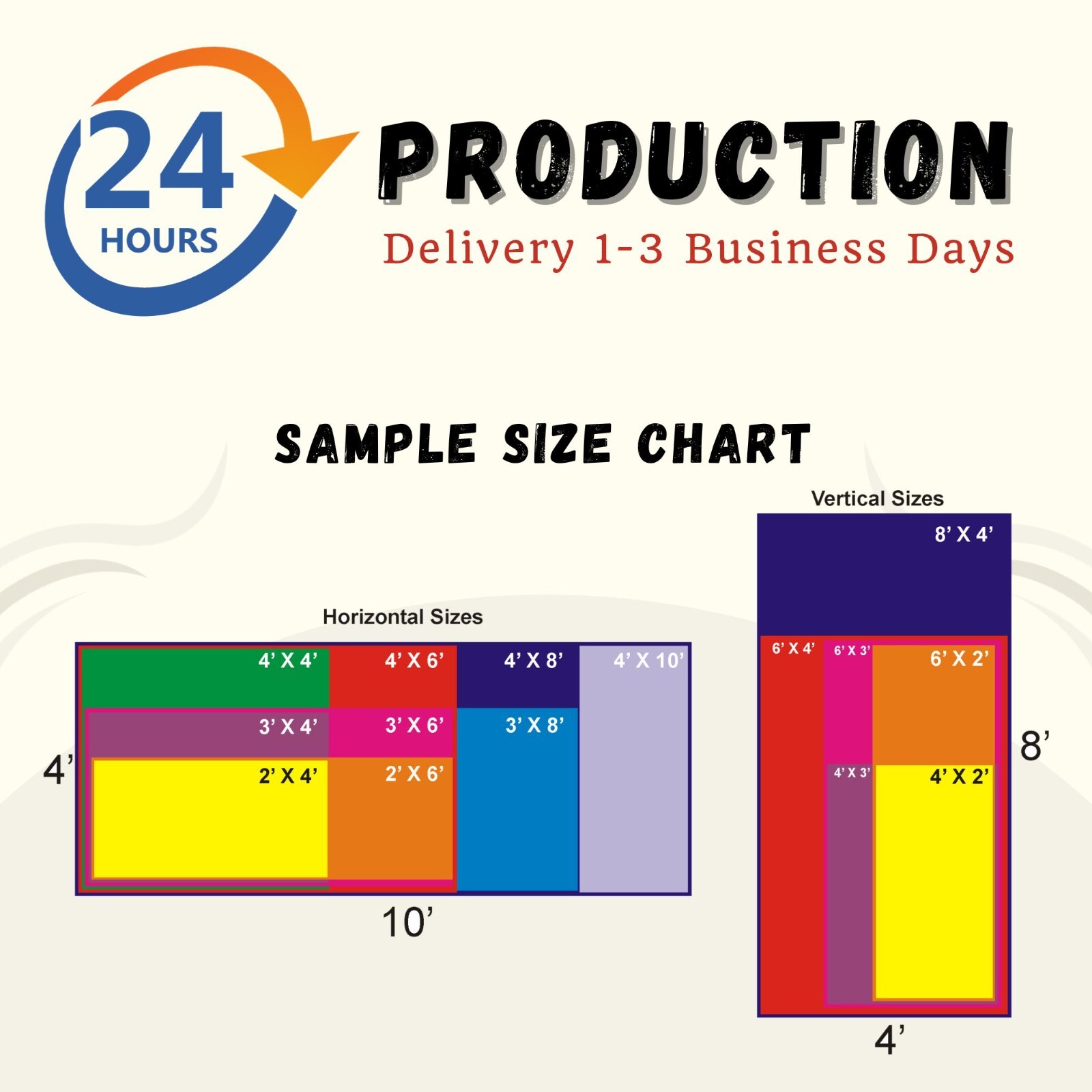 Custom Vinyl Banner, 14oz Premium Coated Vinyl, Full Color, In / Outdoor Sign