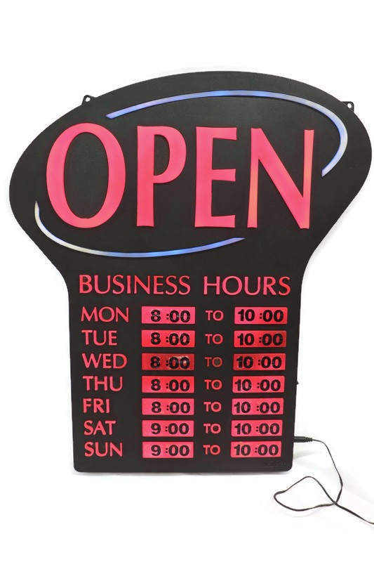 NEWON 3686 LED Open Sign – Lighted – Non-Programmable – Bar / Decor