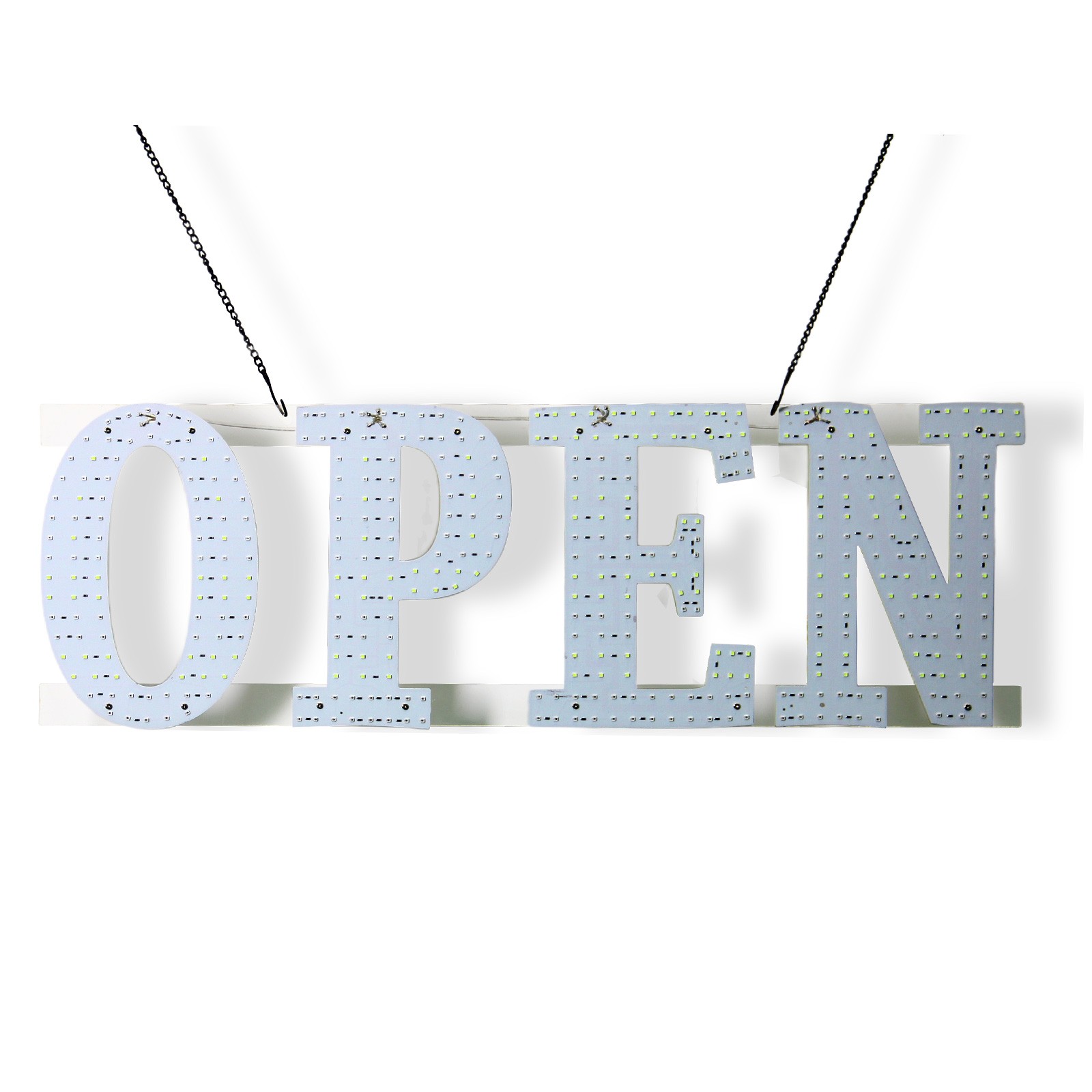30″x10″ US Flag LED Open Sign Remote Ultra Bright Light Store Window Wall Plug