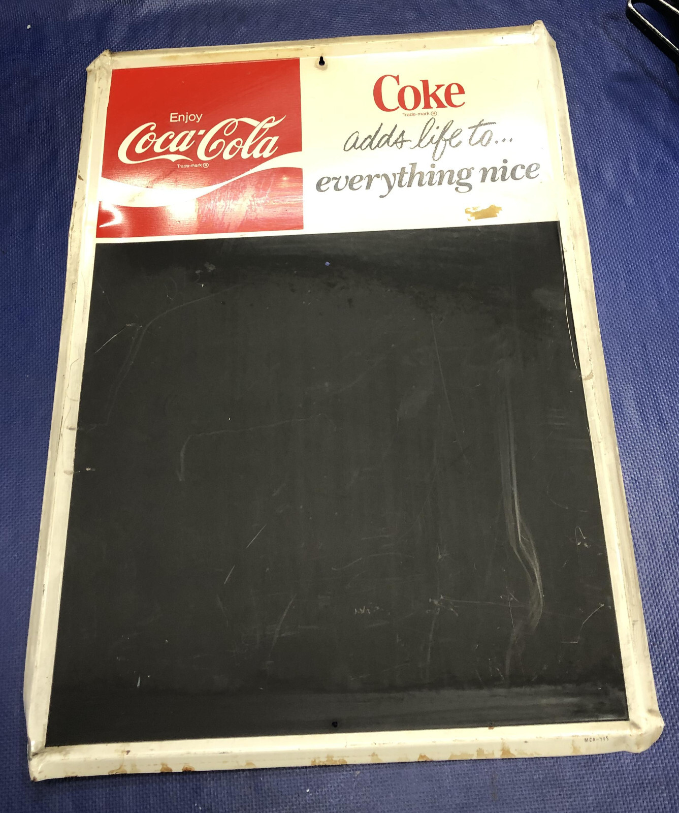Coca Cola Chalkboard Sign 28” vintage menu adds life to everything nice metal