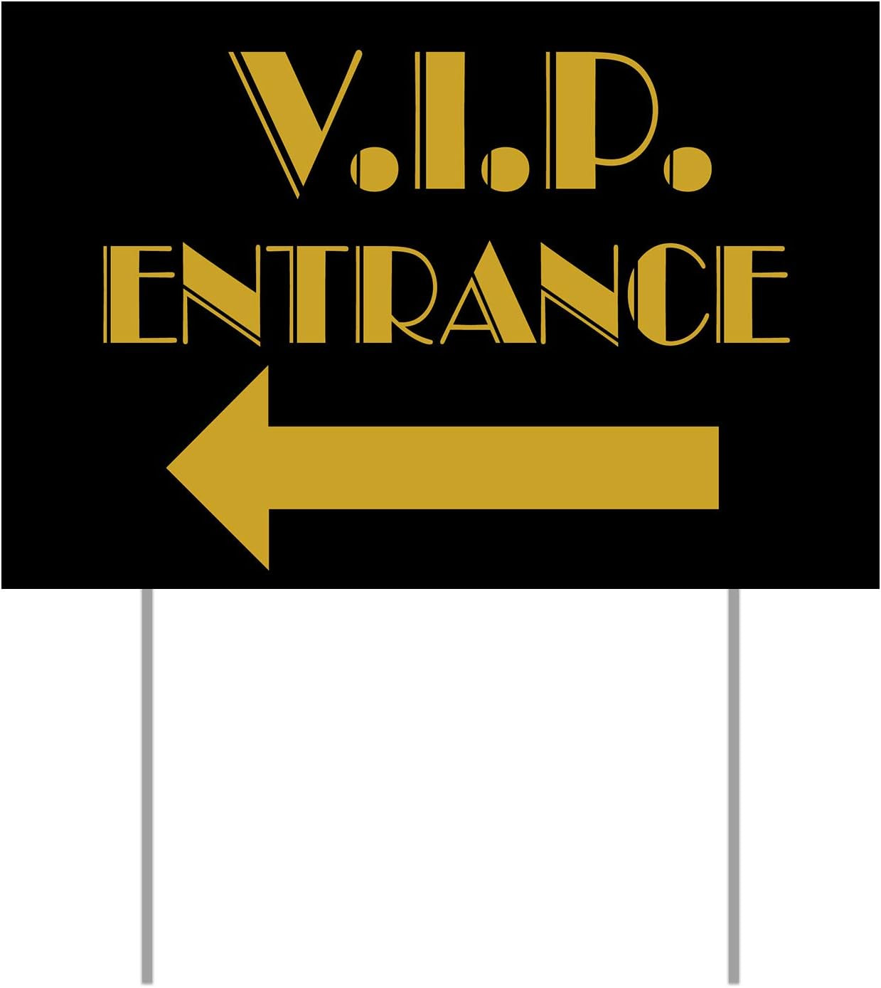 VIP Entrance Yard Sign Party Accessory (1 Count)