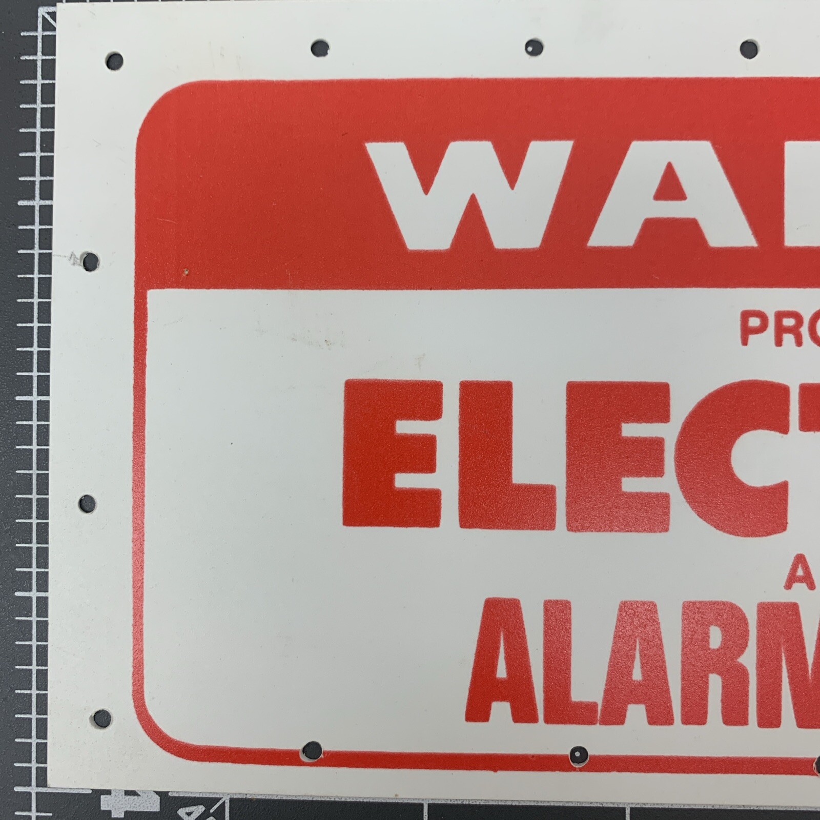 NEW Home Protection Sign WARNING ELECTRONIC SECURITY ALARM SYSTEM 9”x4” Plastic