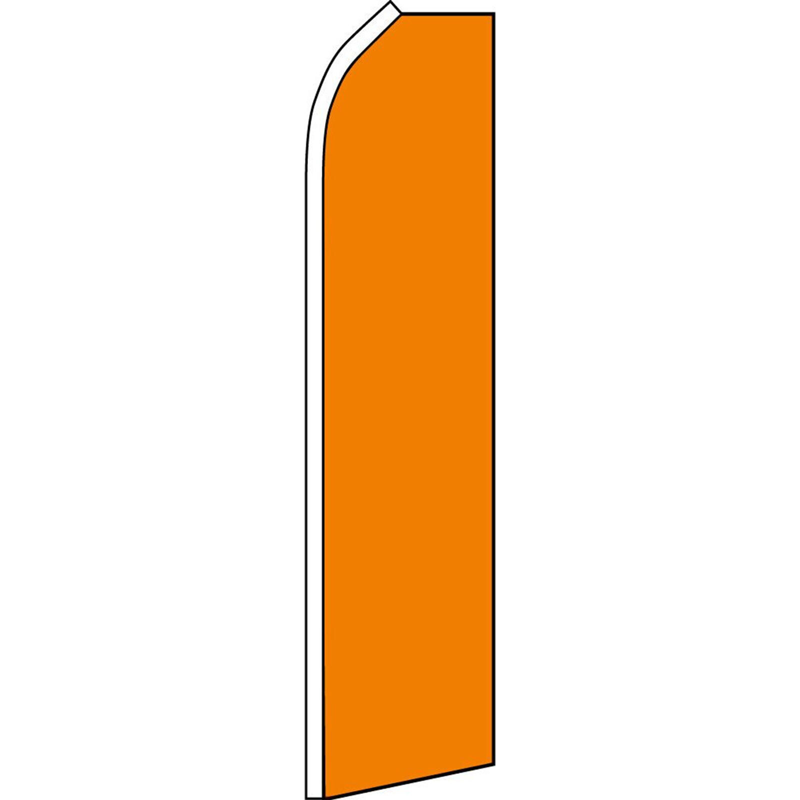 Solid Orange 2 1/2 ft X 11 1/2 ft Swooper Flag