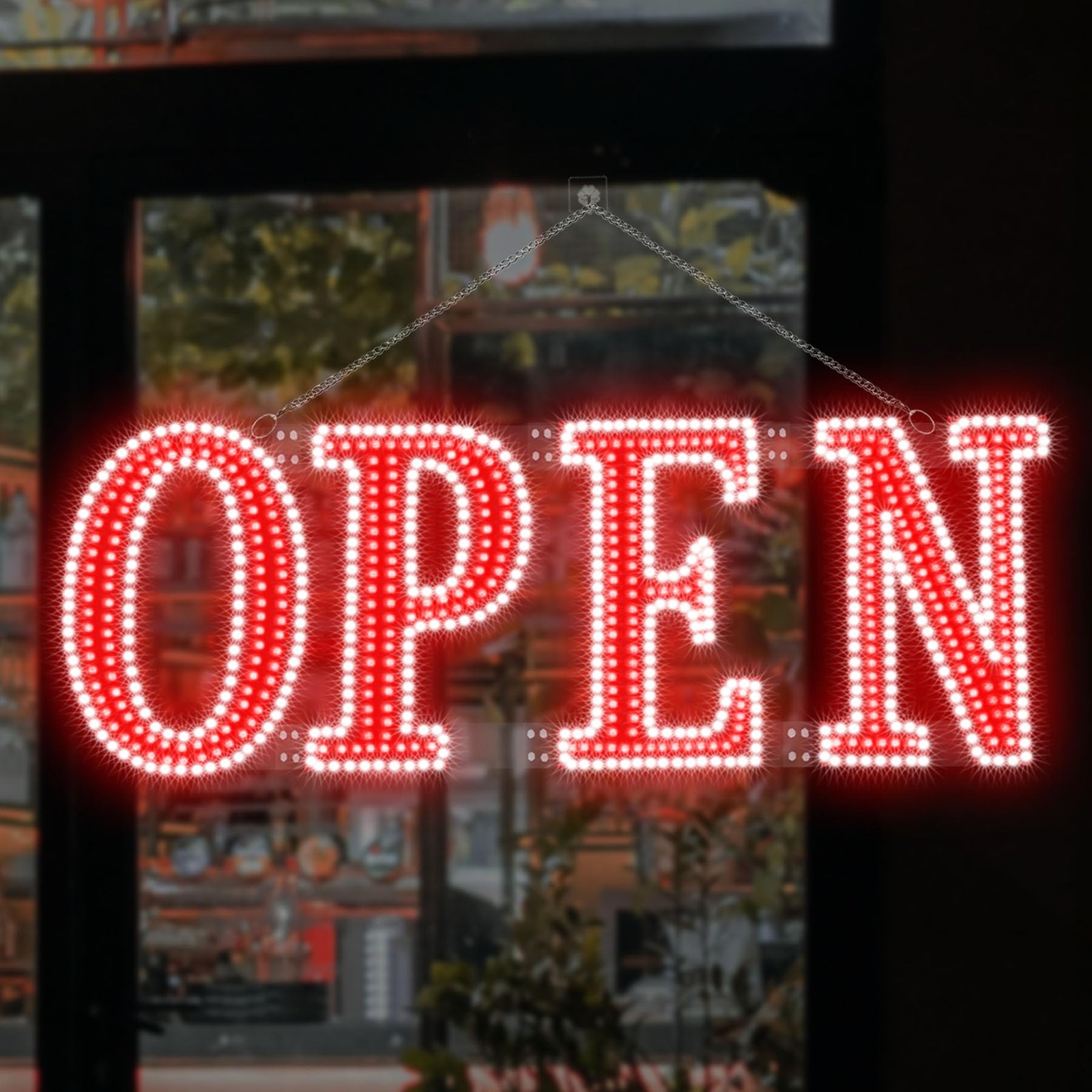 Led Open Signs for Business 30x10in Big Open Sign Led w/Remote Control Window…