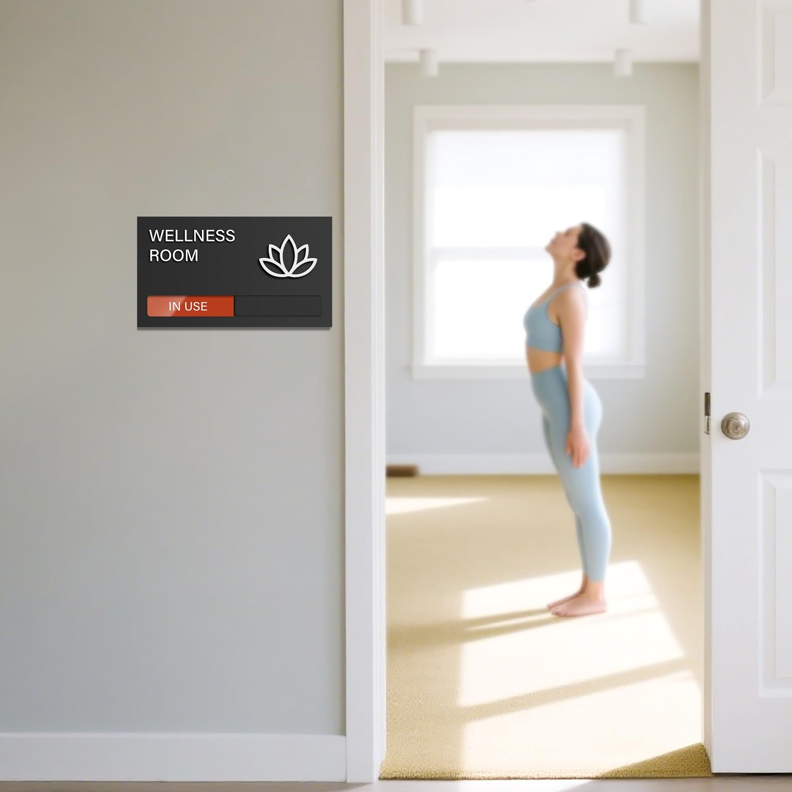 Wellness Room Sign, Do Not Disturb Office Door Signs, Available In Use Sign, …