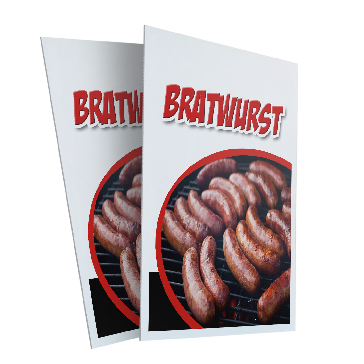 A-frame Sidewalk Bratwurst 24″ x 36″ Double Sided A-Frame Sidewalk Sign