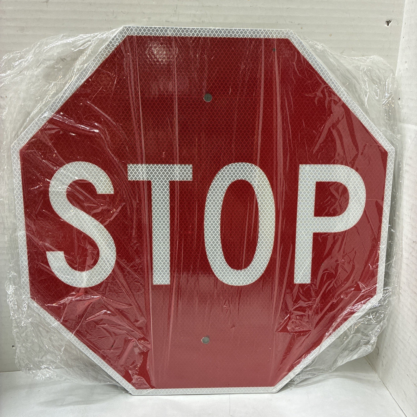 Stop Traffic Sign,18″ x 18″ 6DUY9