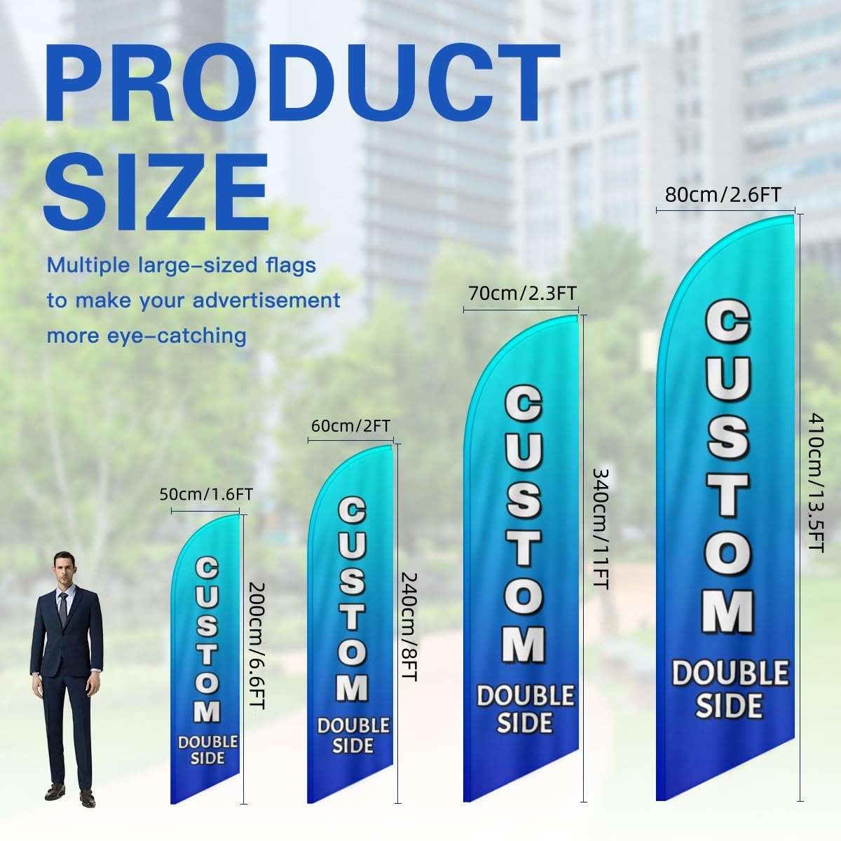 Custom Feather Flag Business Bulk Personalized Advertising Your Logo Banners