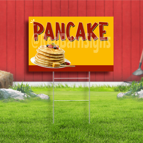 Pancake Coroplast Sign Plastic Indoor Outdoor Yard Sign