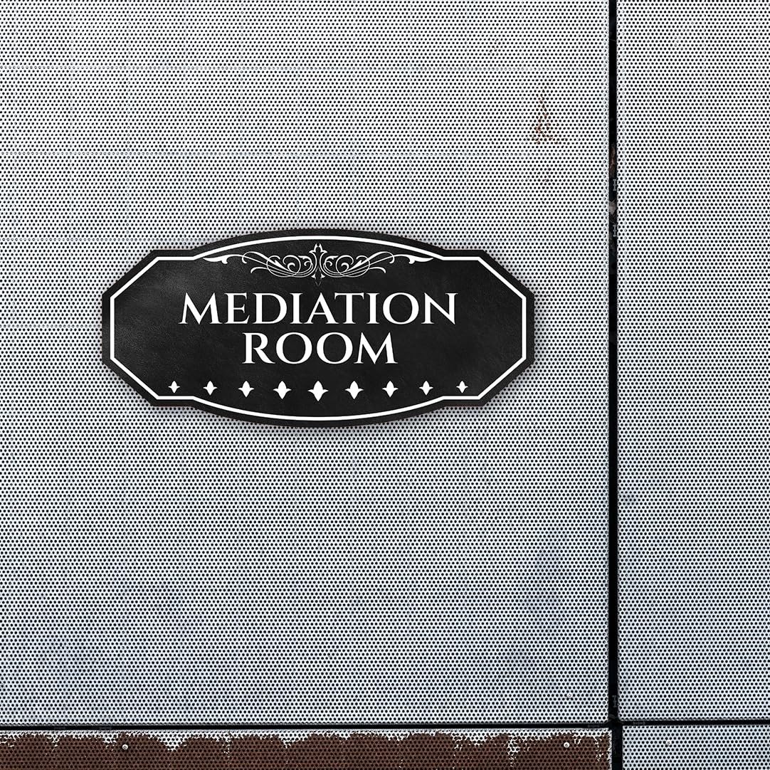 Victorian Plus Mediation Room Wall or Door Sign | Legal and Courtroom Decoration
