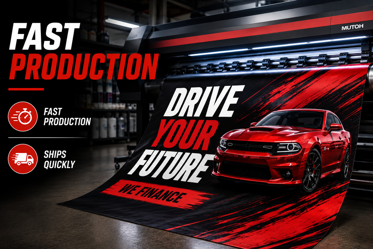 Custom Car Dealership Banner Vinyl Waterproof 13oz Heavy Duty Fast Ship