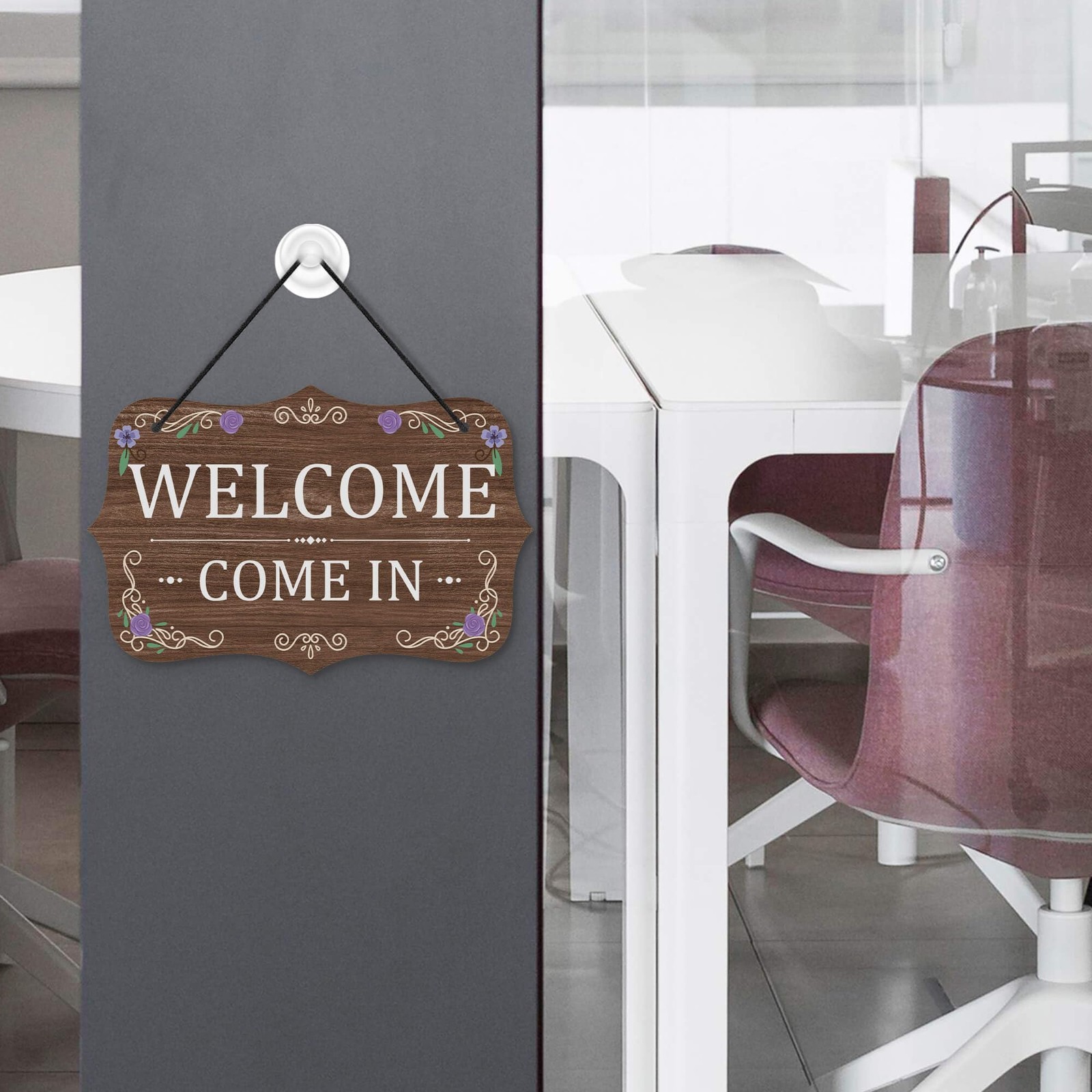 Meeting In Progress Office Door Signs, PVC Do Not Disturb Door Hanger Sign, R…
