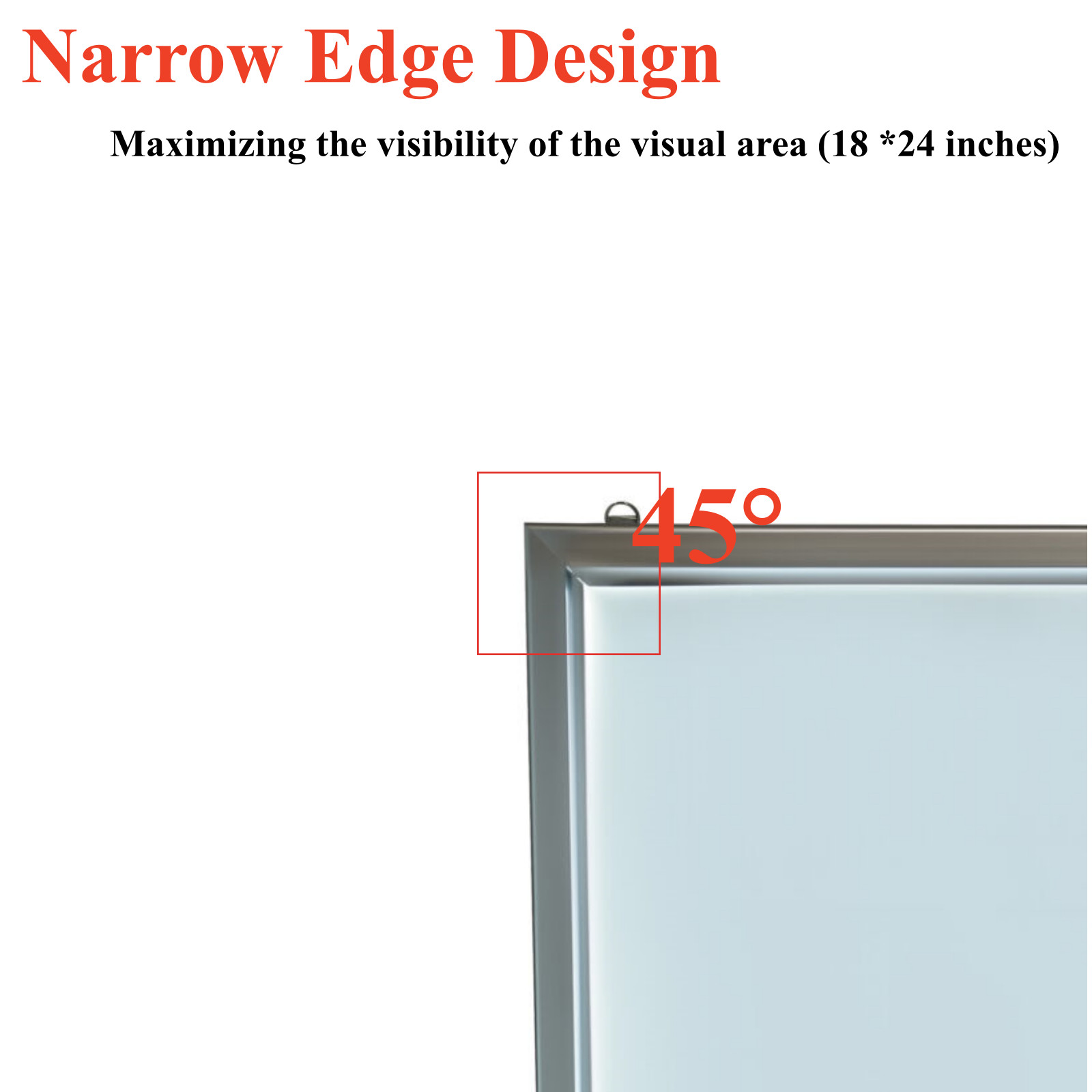 18″x24″ LED Backlit Movie Poster Art Picture Frame Light Box Advertising Display