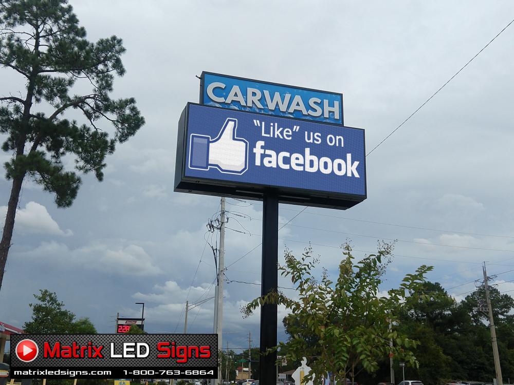 LED Sign Outdoor 2 Sided LED Programmable Message Center 2 Sided Sign P6