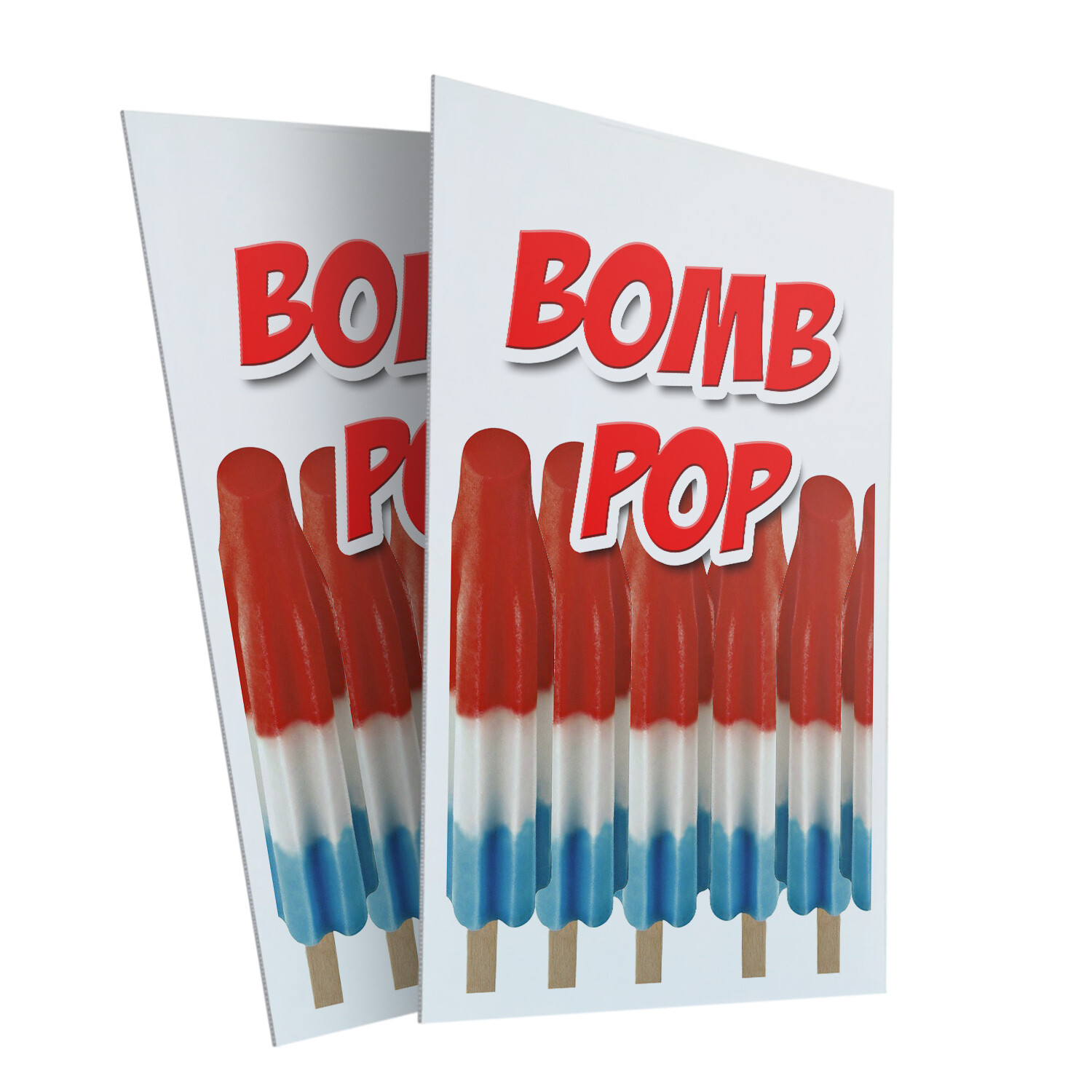 A-frame Sidewalk Bomb Pop 24″ x 36″ Double Sided A-Frame Sidewalk Sign