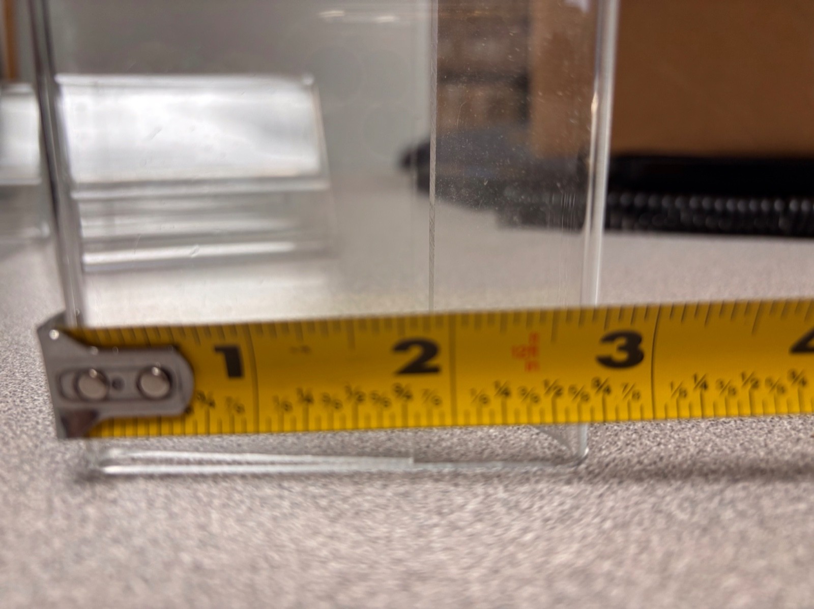 28 PCS Mini Sign Display Holder 3.5″ x 2.75″ L Shape Clear Acrylic