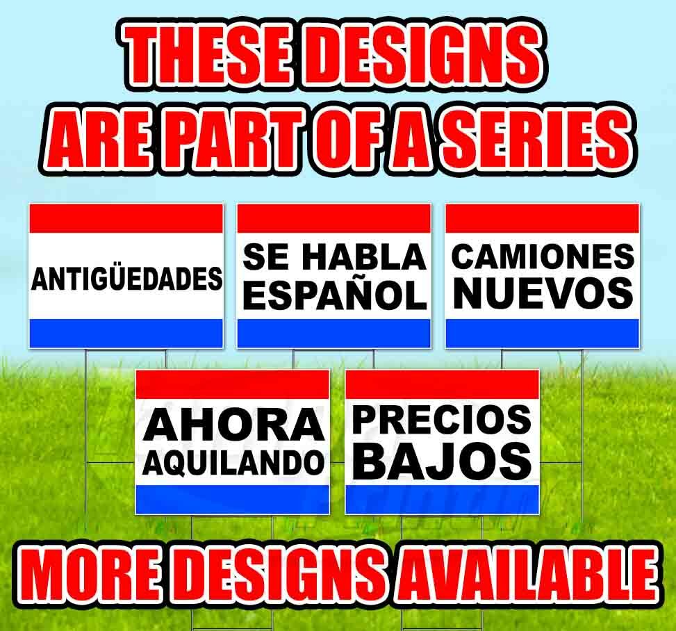 NOSOTROS FINANCIAMOS 18×24 Yard Sign WITH STAKE Corrugated Bandit USA SPANISH