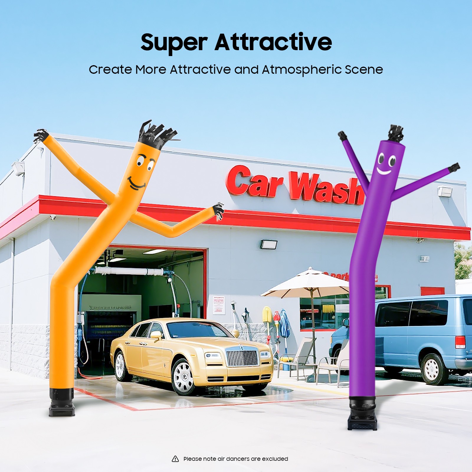 950w Electric Air Blower Fan Inflatable Dancer Wind Wavy Tube Man Puppet 18″