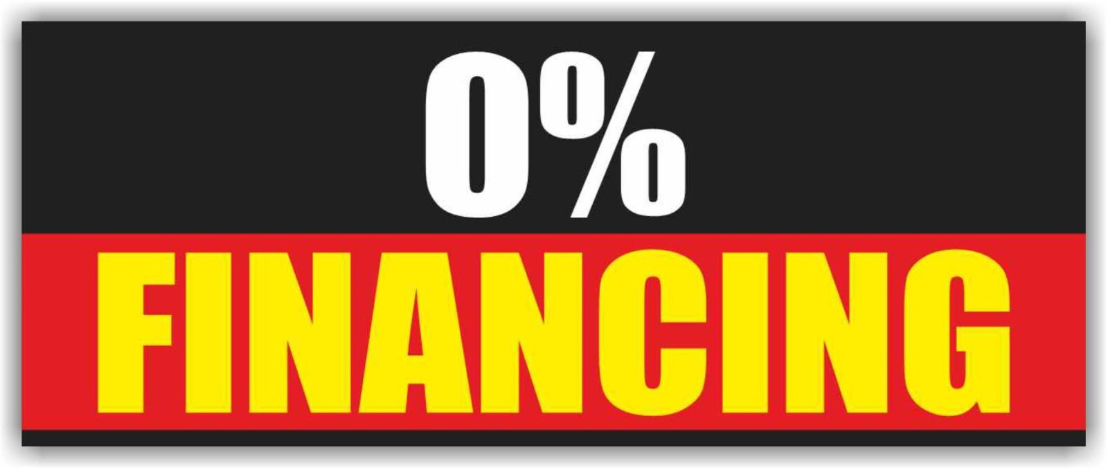 0% FINANCING Advertising Banner Vinyl Mesh Sign Credit Cash Receipt Pawn Shop