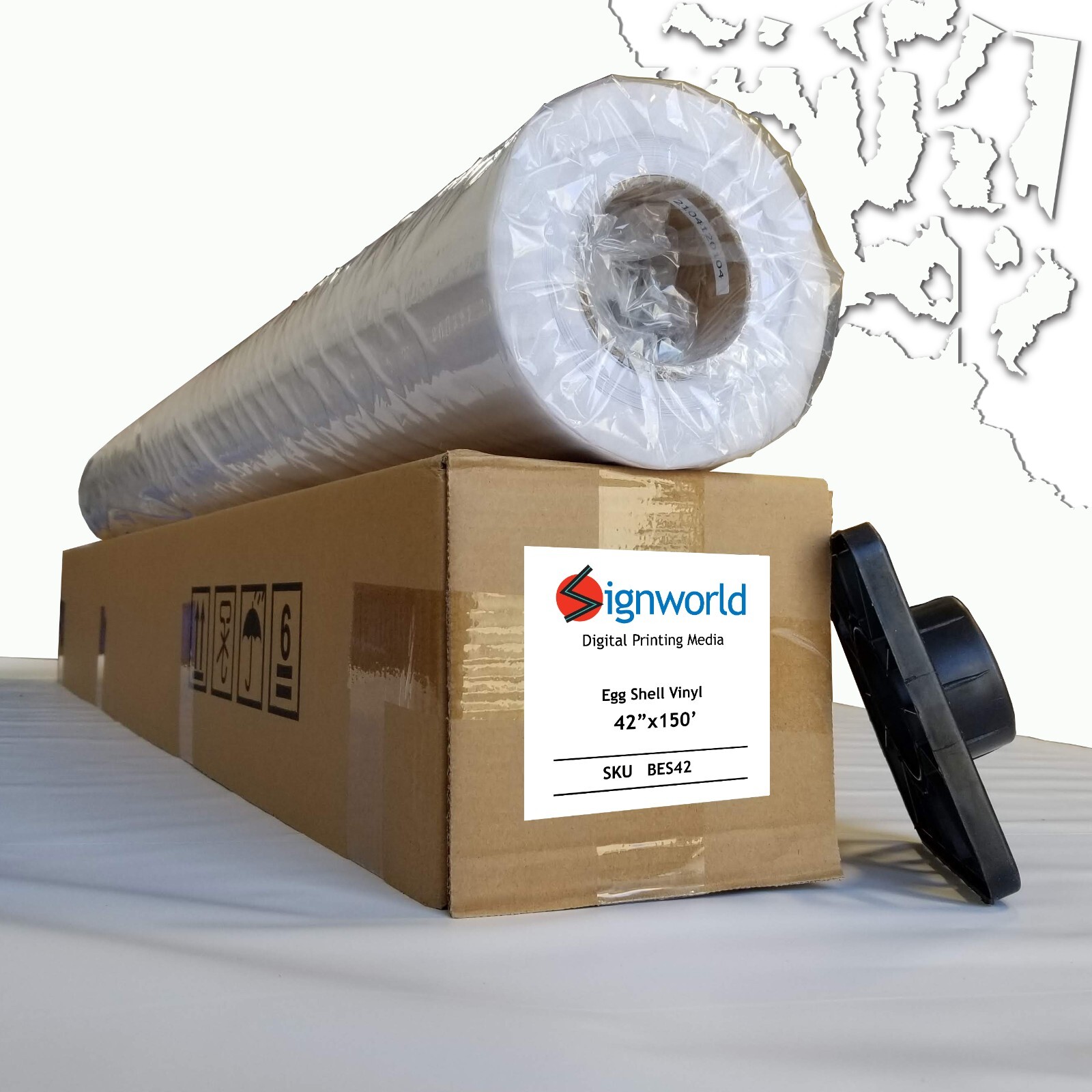 Signworld Tamper-Evident, Tamper-Proof, Destructible Eggshell Vinyl 42″ x 150′