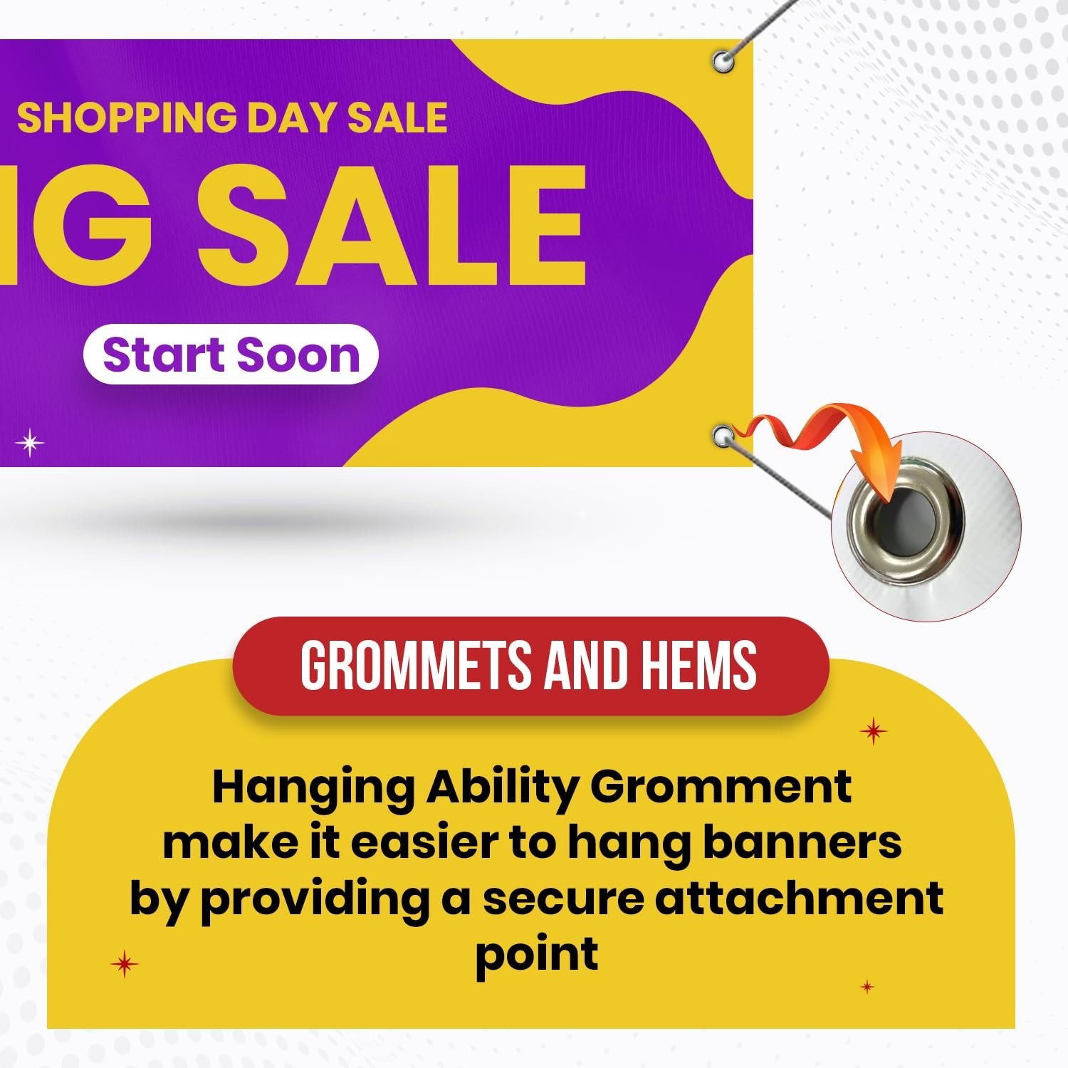 StickerJet Custom Personalized Vinyl Banner for Business – Add Your Text & Logo