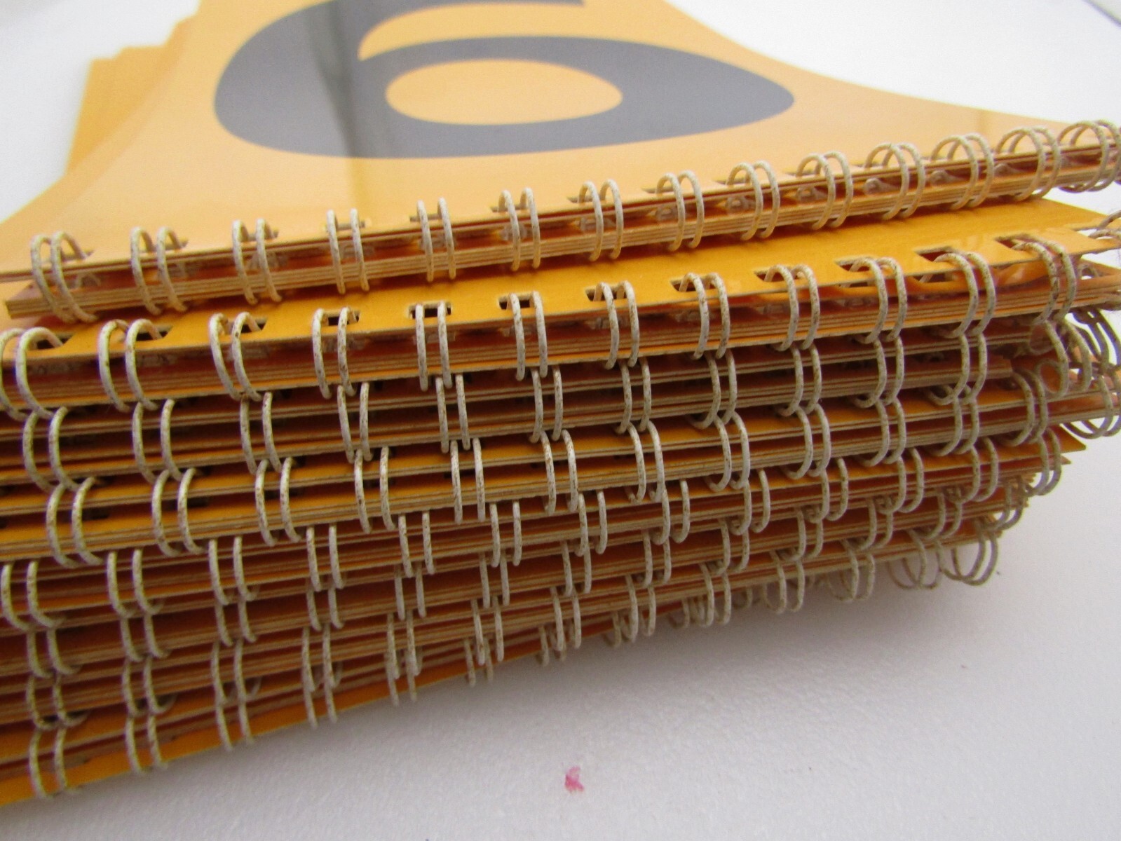12 Yellow Retail Signage Spiral Black Number Pads Pricing Display + Bonus