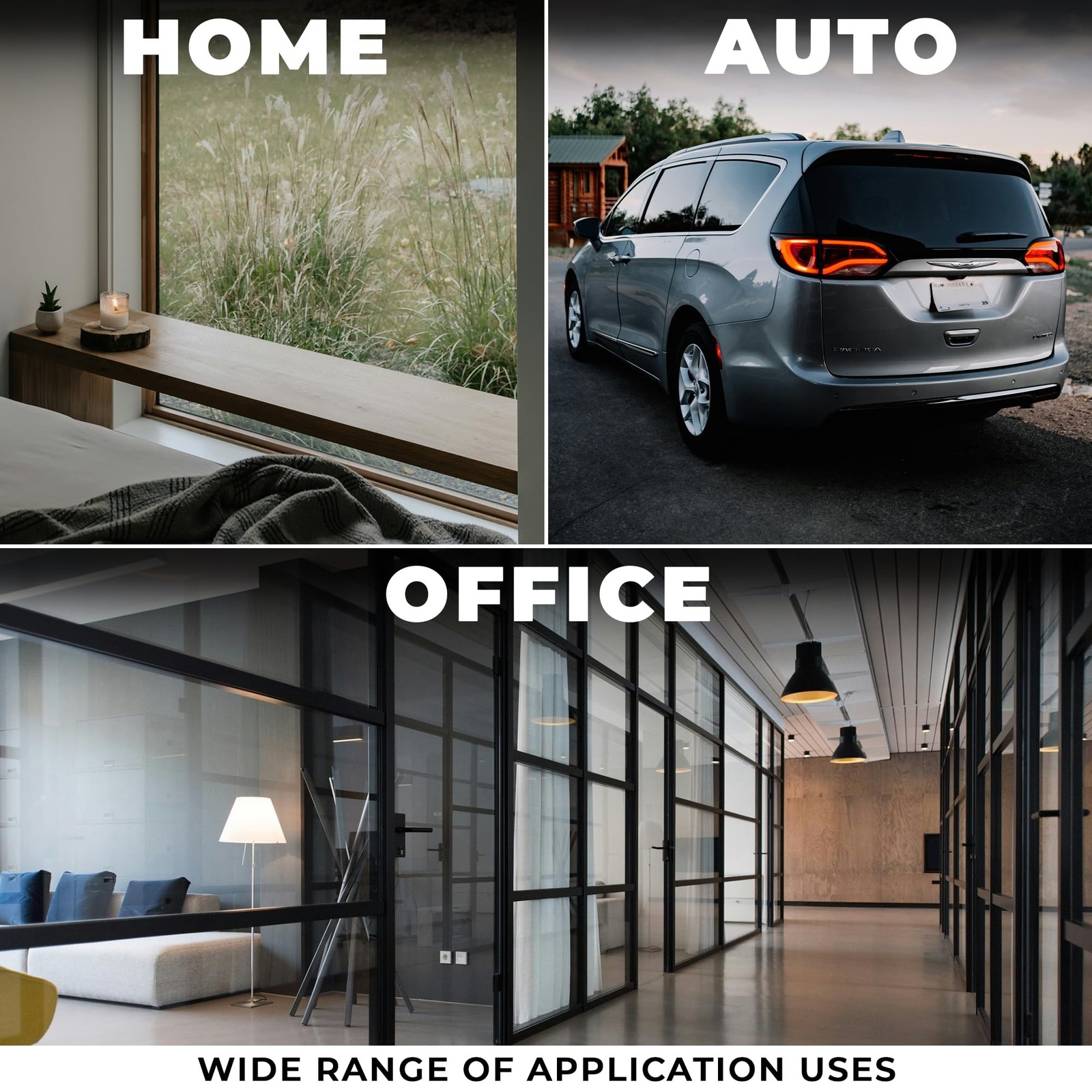 VViViD One-Way Perforated Black Vinyl Privacy Window Film Adhesive Glass Wrap…