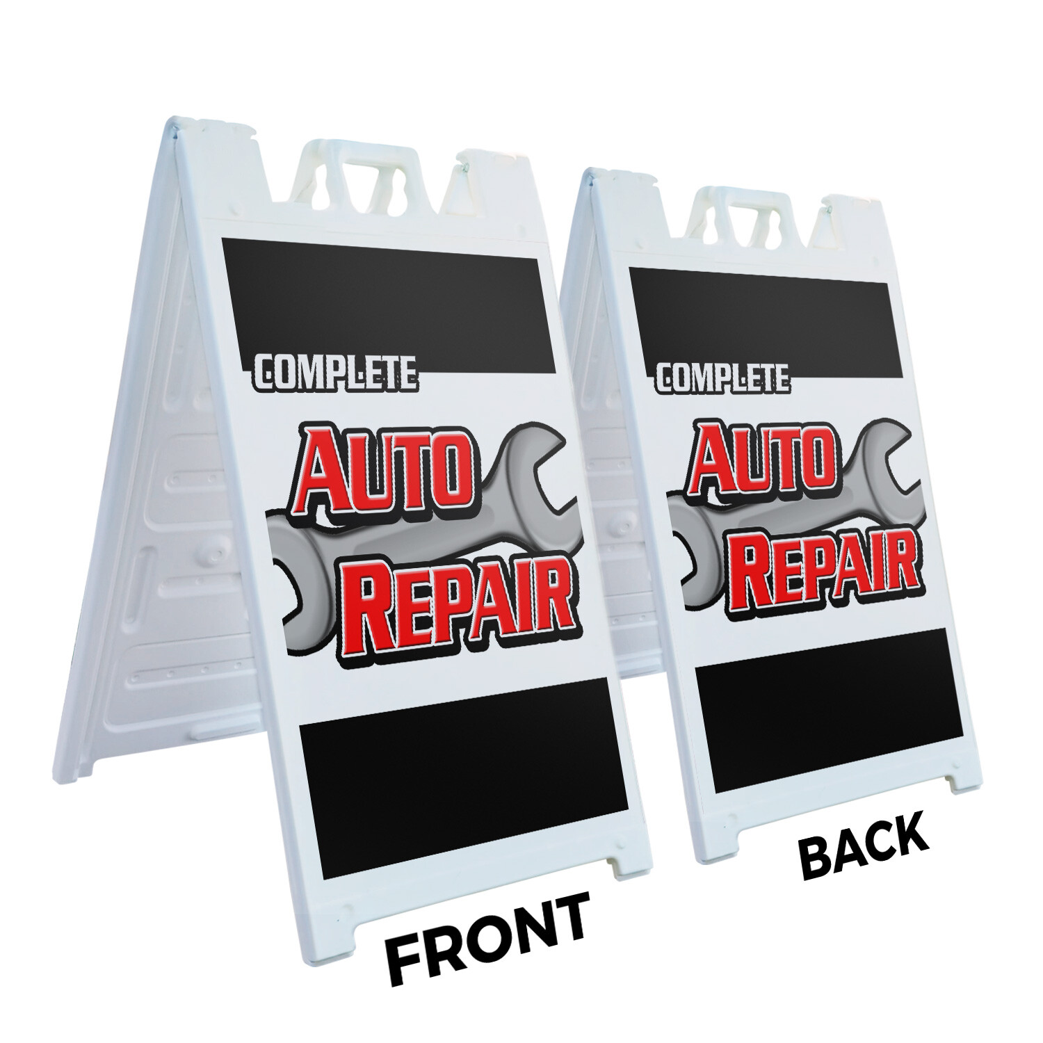 A-frame Sidewalk Complete Auto Repair 24″ x 36″ Double Sided A-Frame Sidewalk Si
