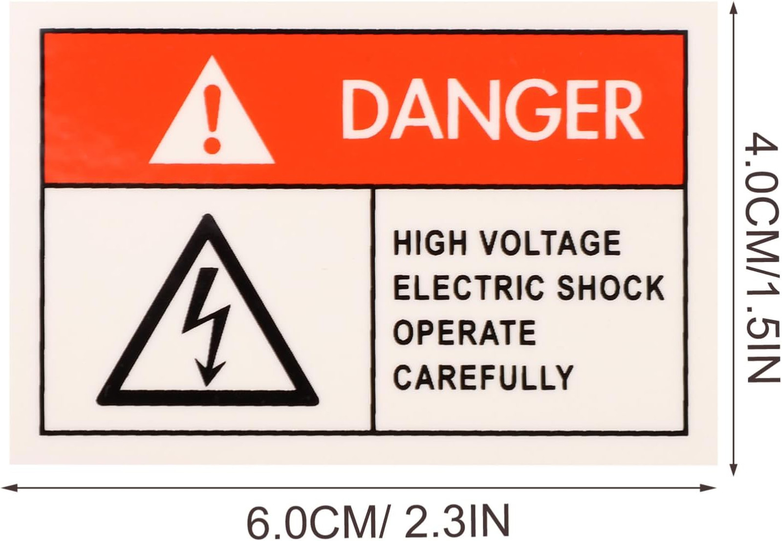 High Voltage Warning Stickers Adhesive Labels Safety Decals for Electrical