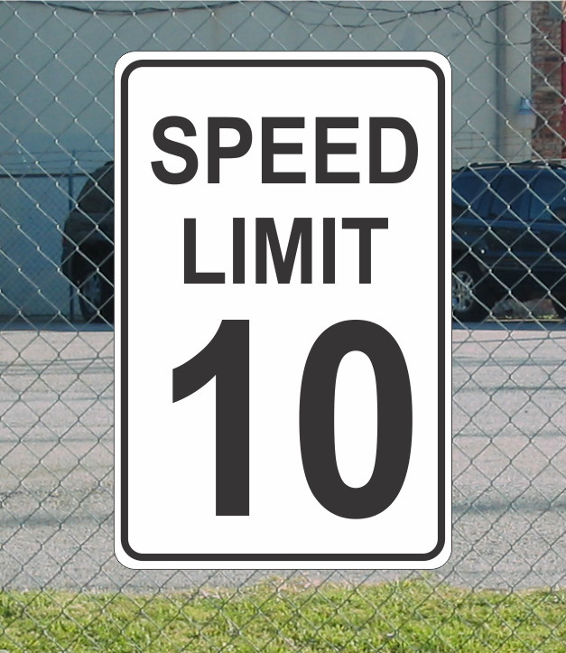 Speed Limit 10 Metal Sign for Street Road Highway Parking Lot 12″x18″ mph